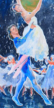 Tom Mallon: Steve Allen "The Big Show" Cover Art for the Philadelphia Inquirer's TV Magazine, Acrylic on Illustration Board, Detail of Baryshnikov with Dancers #1